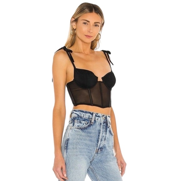 Kat the Label Femme Black Bustier Top - Picture 2 of 16